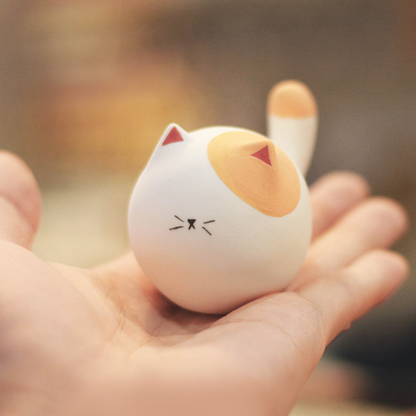 Miniature Cat Figurines Collection - 9 Adorable Handmade Porcelain Cats