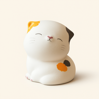Handcrafted Calico Cat Figurine – A Sweet Touch of Warmth & Whimsy
