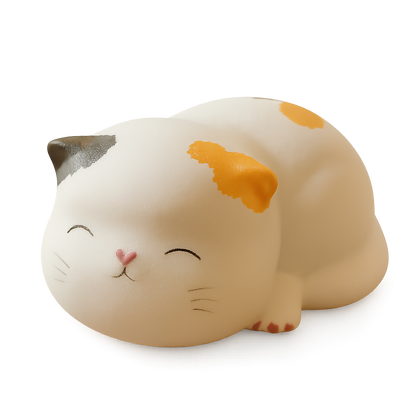 Handcrafted Calico Cat Figurine – A Sweet Touch of Warmth & Whimsy